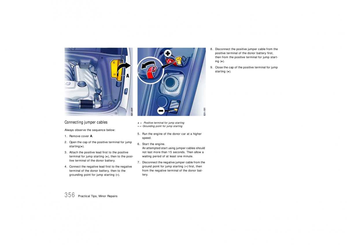 Porsche Cayenne S owners manual / page 356