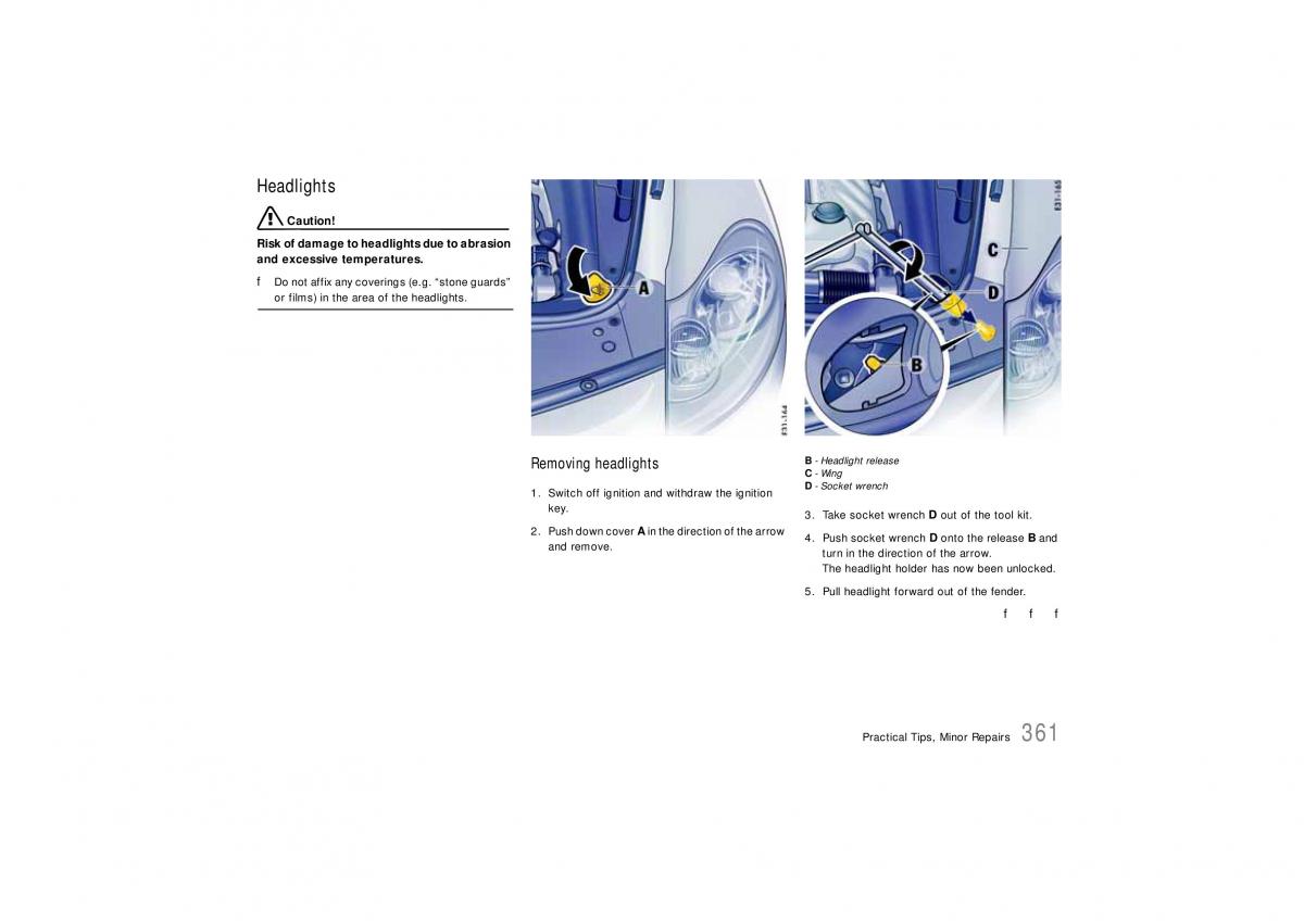 Porsche Cayenne S owners manual / page 361