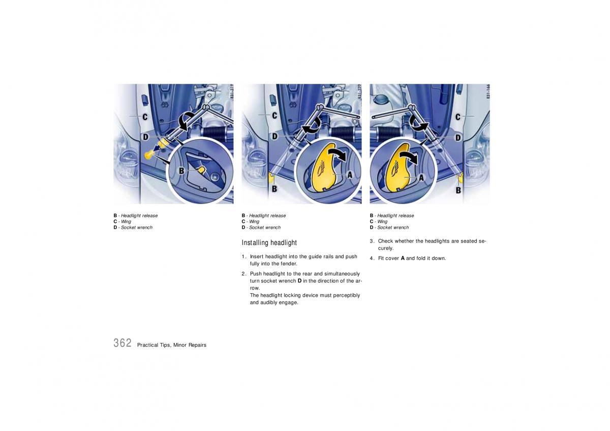 Porsche Cayenne S owners manual / page 362