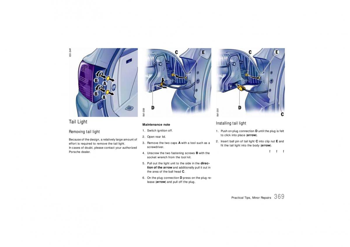 Porsche Cayenne S owners manual / page 369