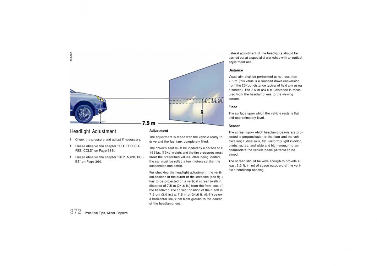 Porsche Cayenne S owners manual / page 372