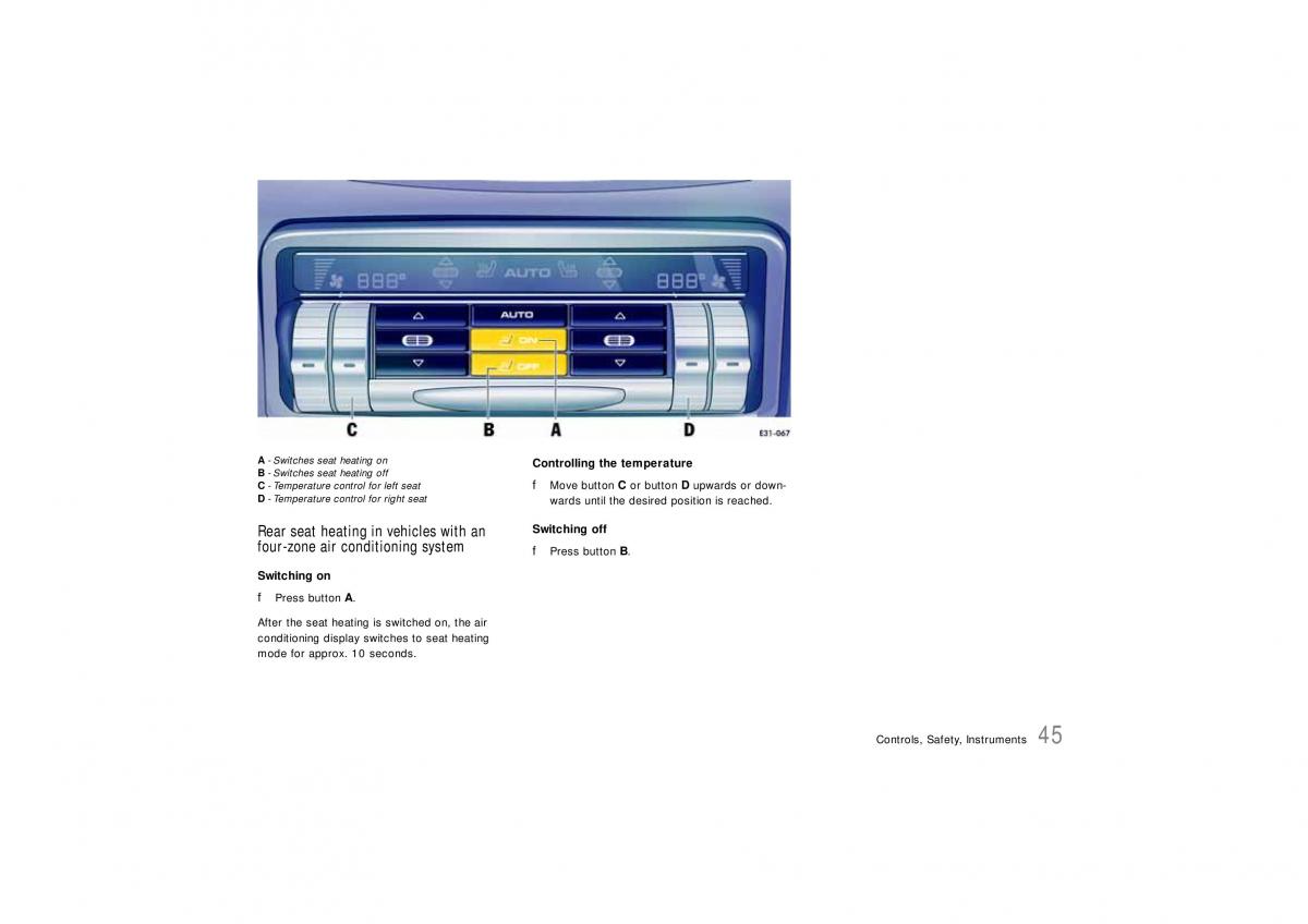 Porsche Cayenne S owners manual / page 45