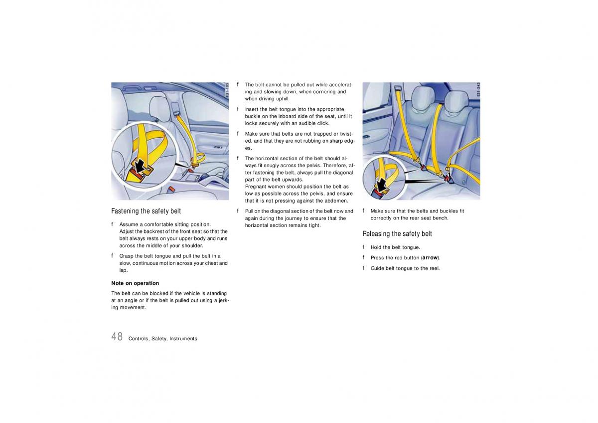 Porsche Cayenne S owners manual / page 48