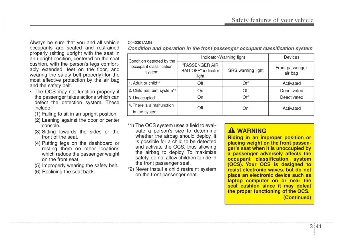 Kia Optima Magentis Lotze owners manual / page 57