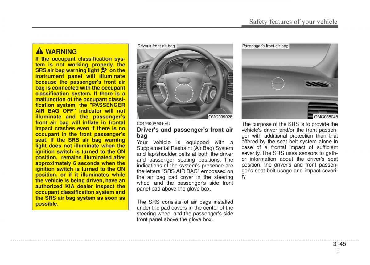 Kia Optima Magentis Lotze owners manual / page 61