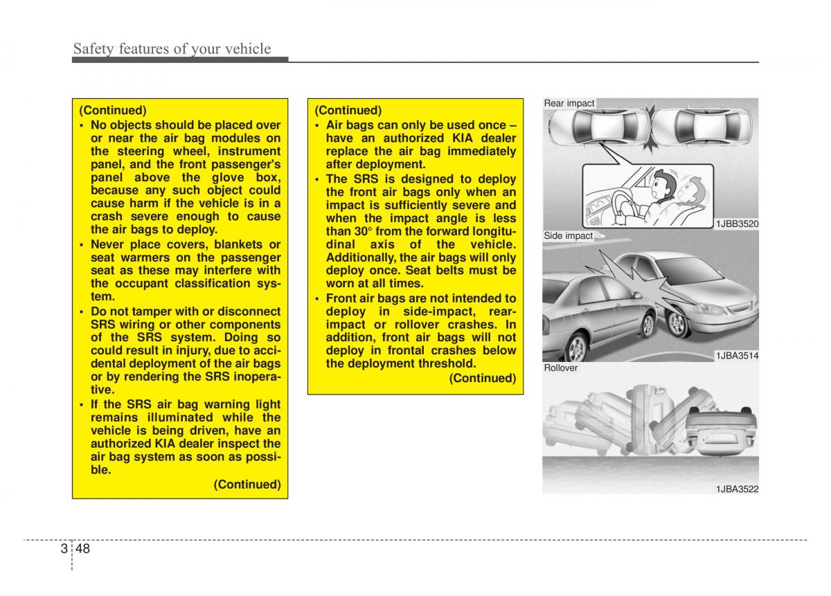 Kia Optima Magentis Lotze owners manual / page 64