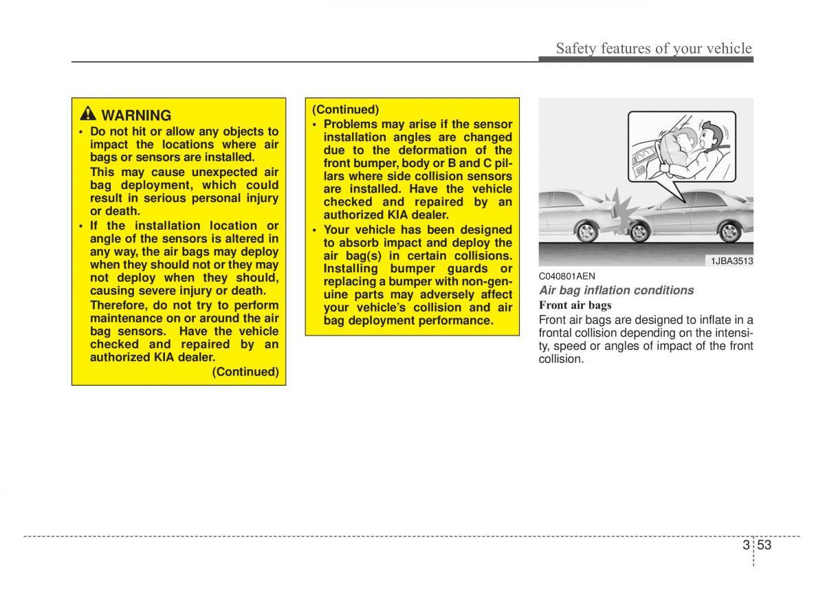 Kia Optima Magentis Lotze owners manual / page 69