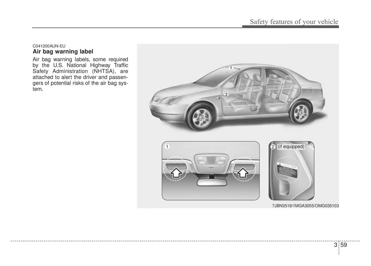 Kia Optima Magentis Lotze owners manual / page 75