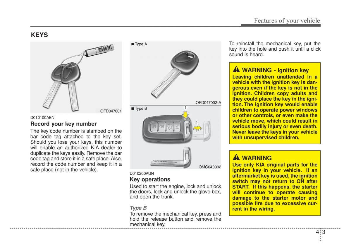 Kia Optima Magentis Lotze owners manual / page 78