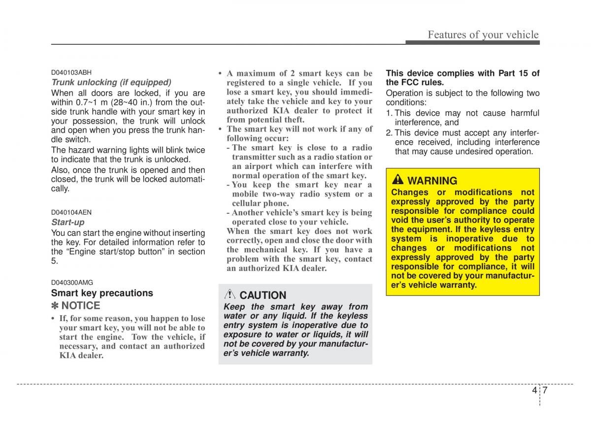 Kia Optima Magentis Lotze owners manual / page 82