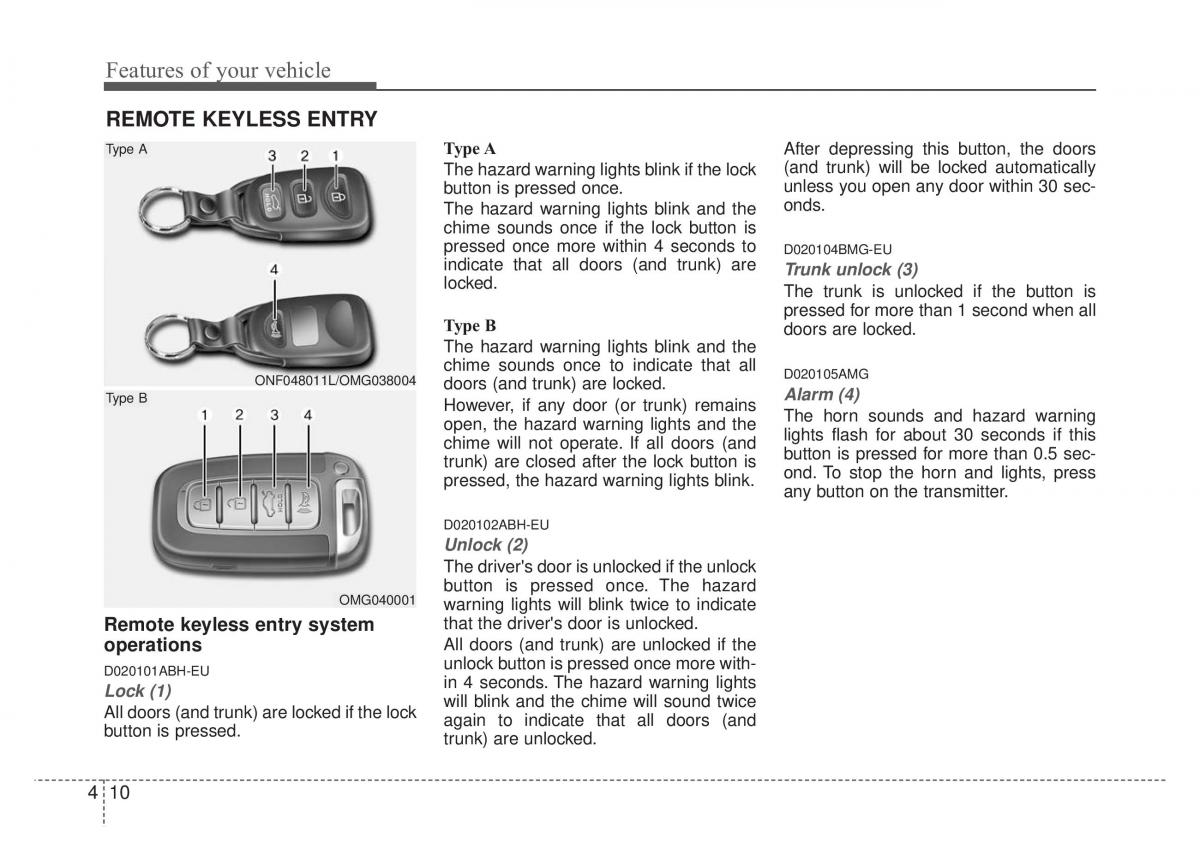 Kia Optima Magentis Lotze owners manual / page 85