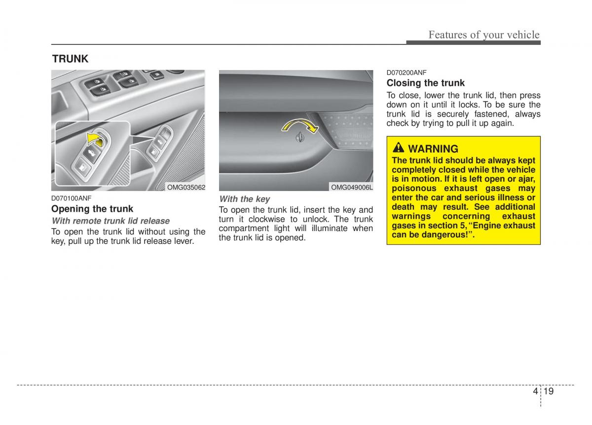 Kia Optima Magentis Lotze owners manual / page 94