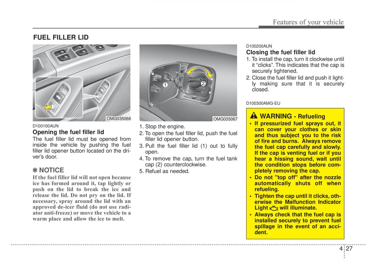 Kia Optima Magentis Lotze owners manual / page 102