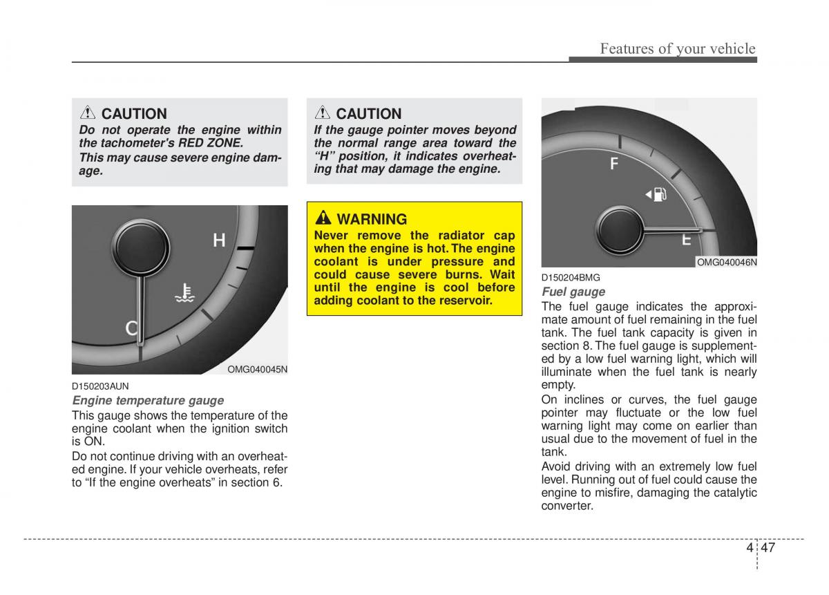 Kia Optima Magentis Lotze owners manual / page 122