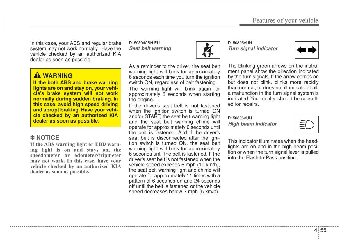 Kia Optima Magentis Lotze owners manual / page 130