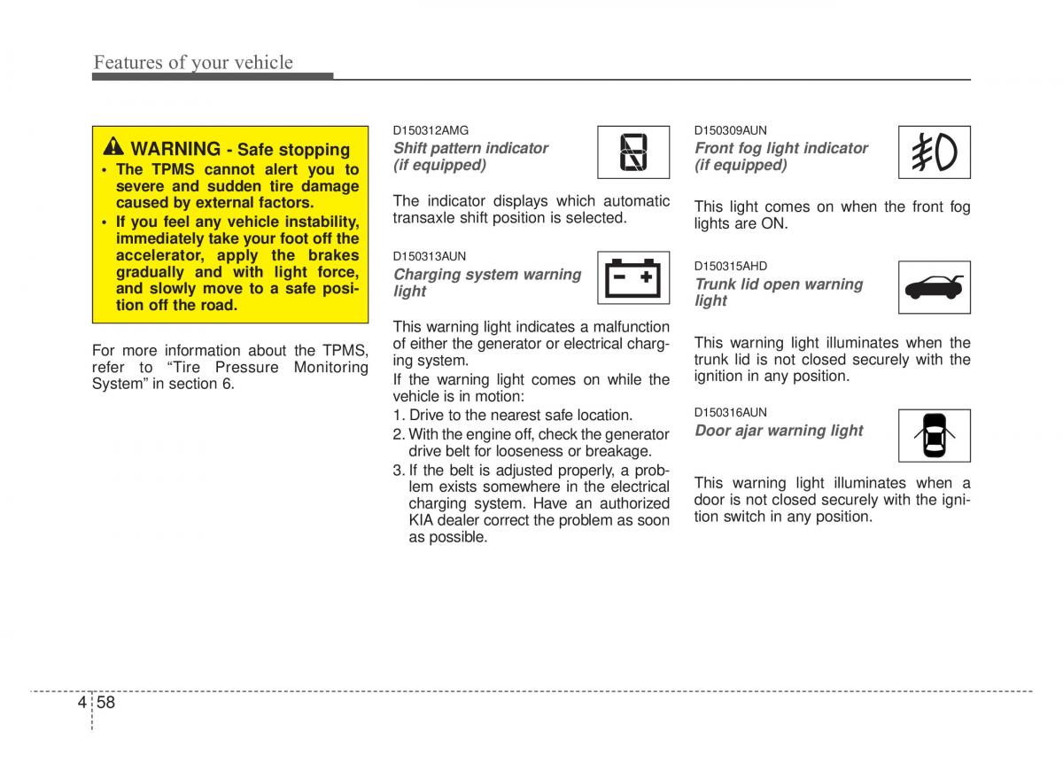 Kia Optima Magentis Lotze owners manual / page 133