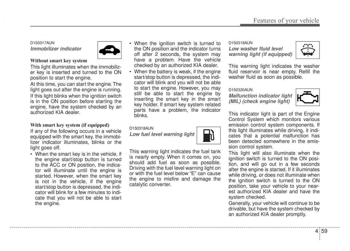 Kia Optima Magentis Lotze owners manual / page 134