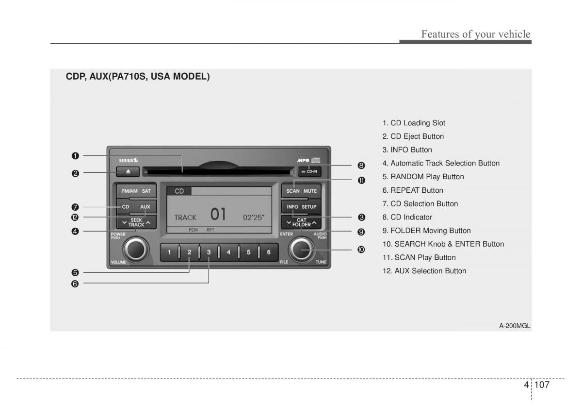 Kia Optima Magentis Lotze owners manual / page 182