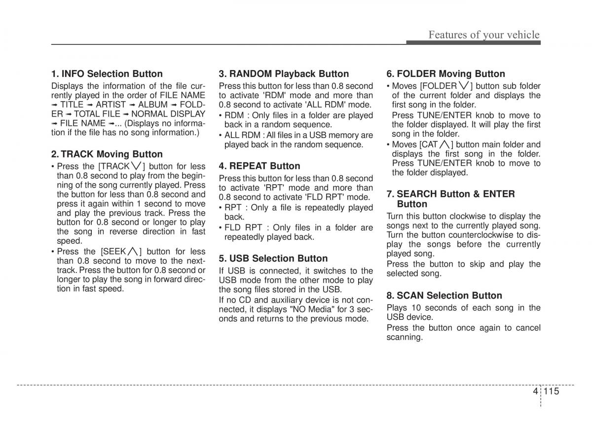 Kia Optima Magentis Lotze owners manual / page 190