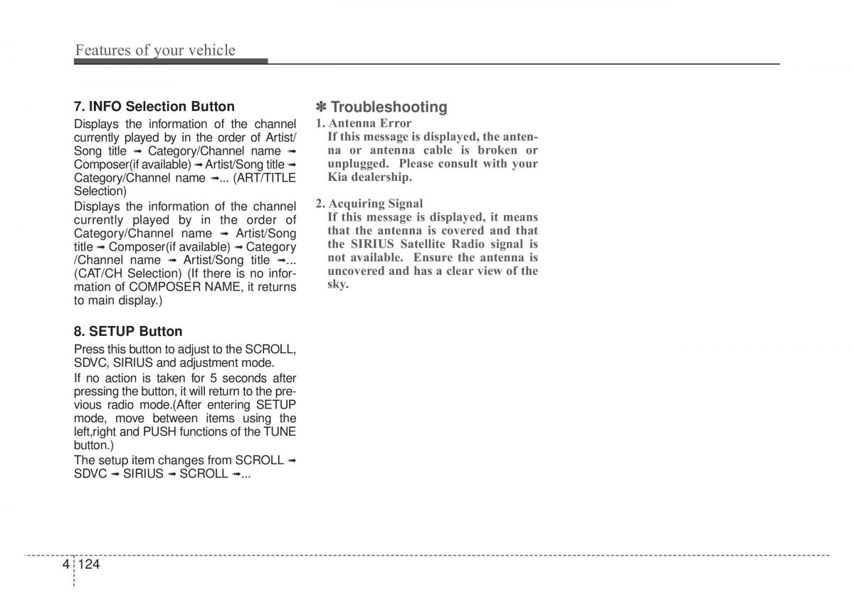 Kia Optima Magentis Lotze owners manual / page 199