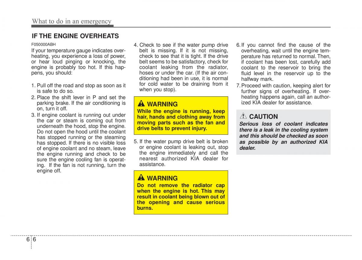 Kia Optima Magentis Lotze owners manual / page 261