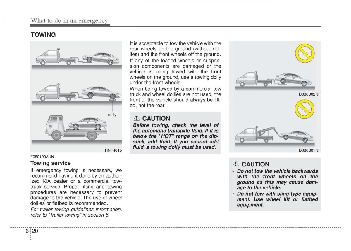 Kia Optima Magentis Lotze owners manual / page 275