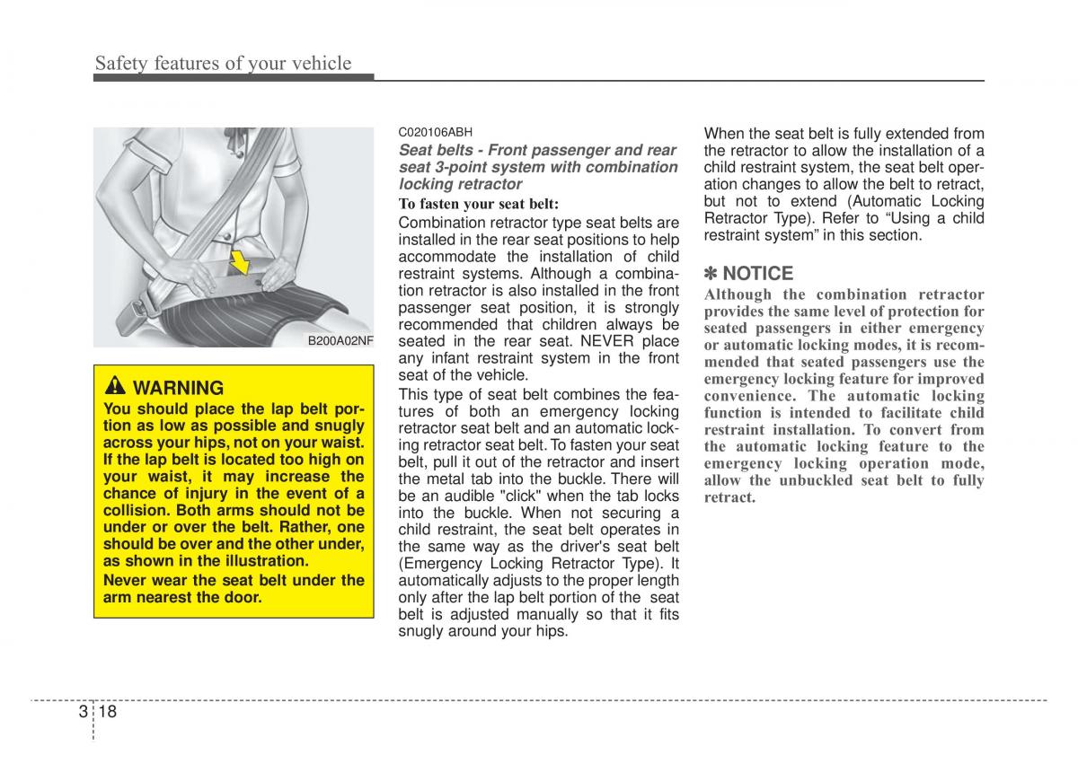 Kia Optima Magentis Lotze owners manual / page 34