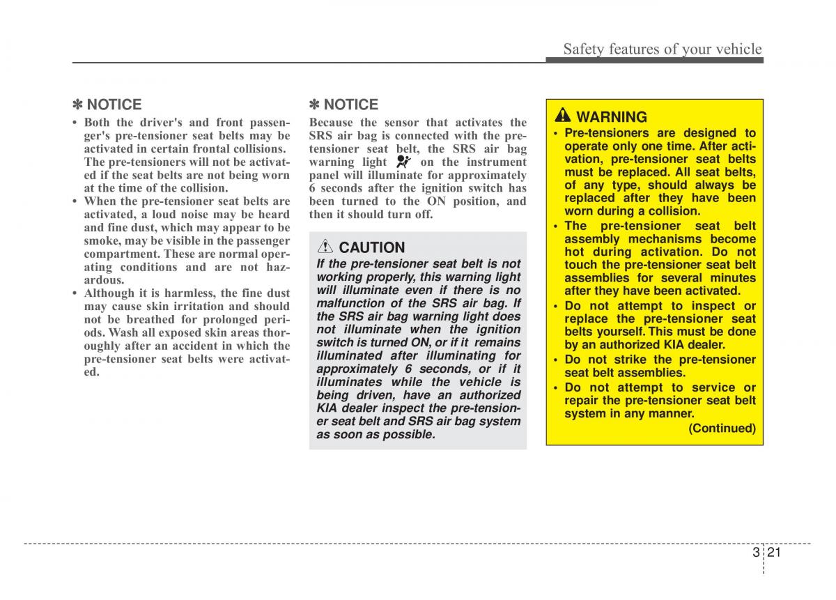 Kia Optima Magentis Lotze owners manual / page 37