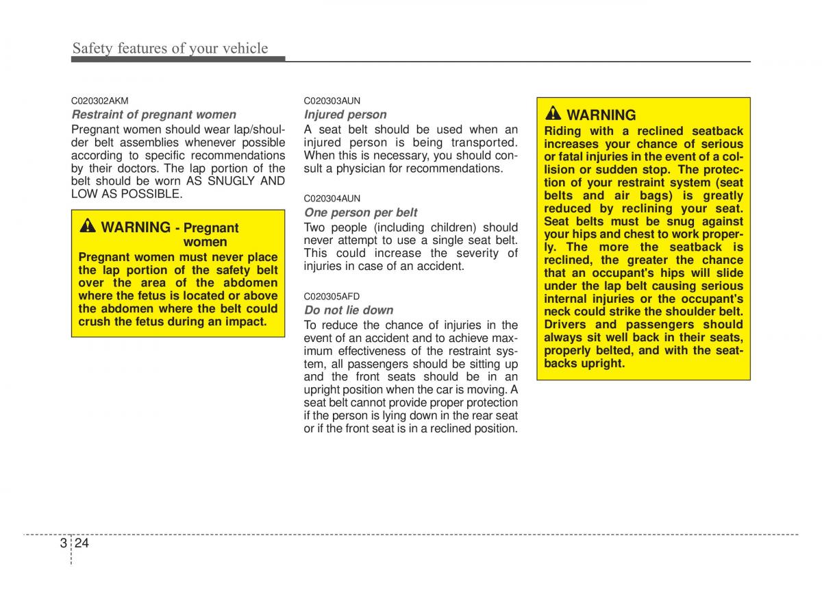 Kia Optima Magentis Lotze owners manual / page 40