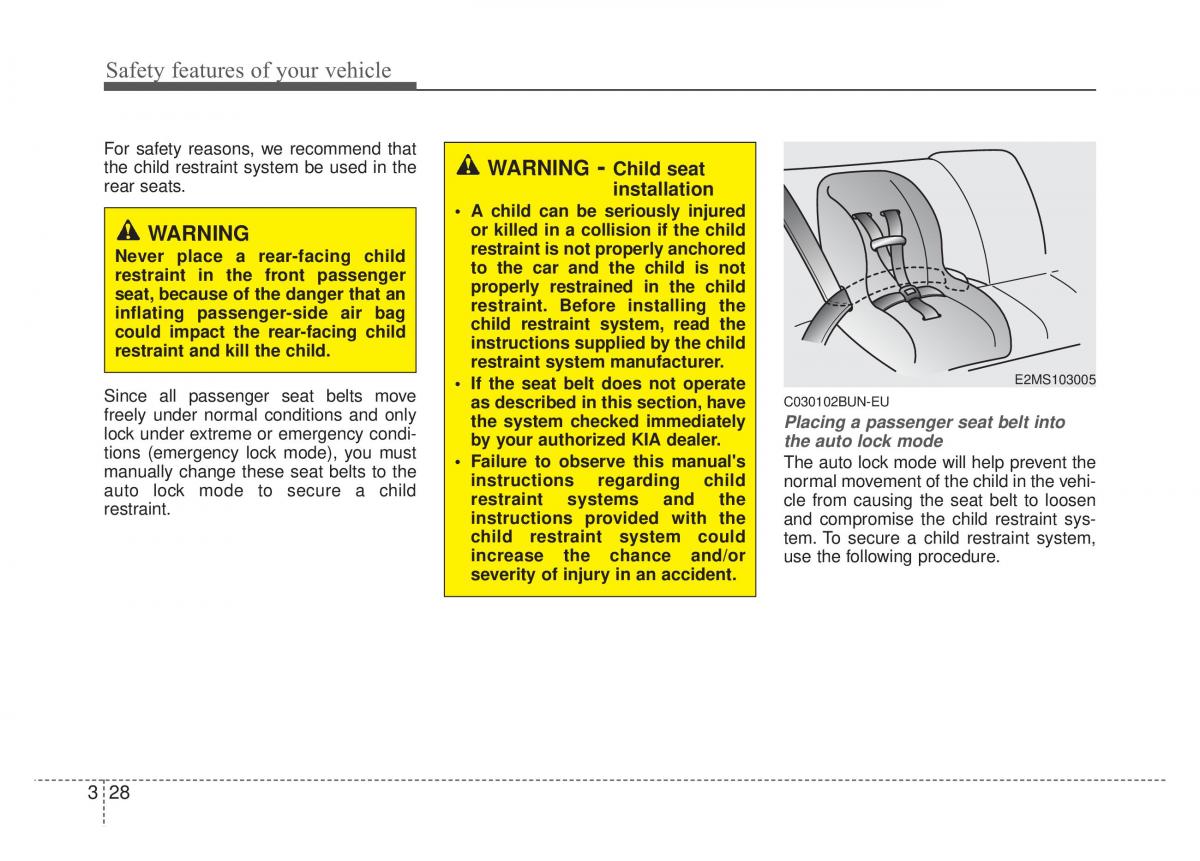 Kia Optima Magentis Lotze owners manual / page 44