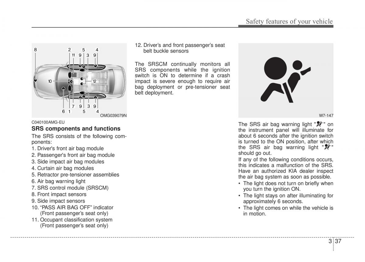 Kia Optima Magentis Lotze owners manual / page 53