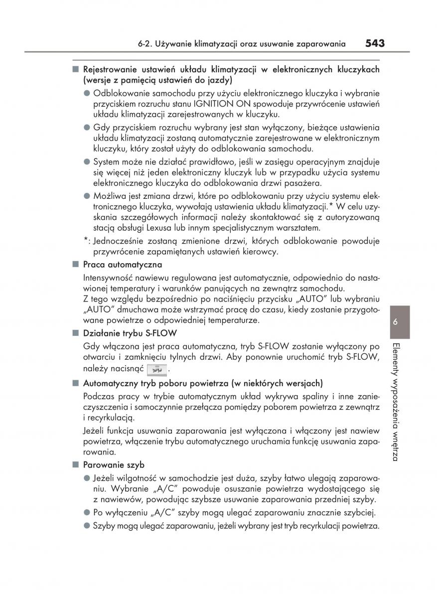 Lexus RX 200t IV 4 instrukcja obslugi / page 543