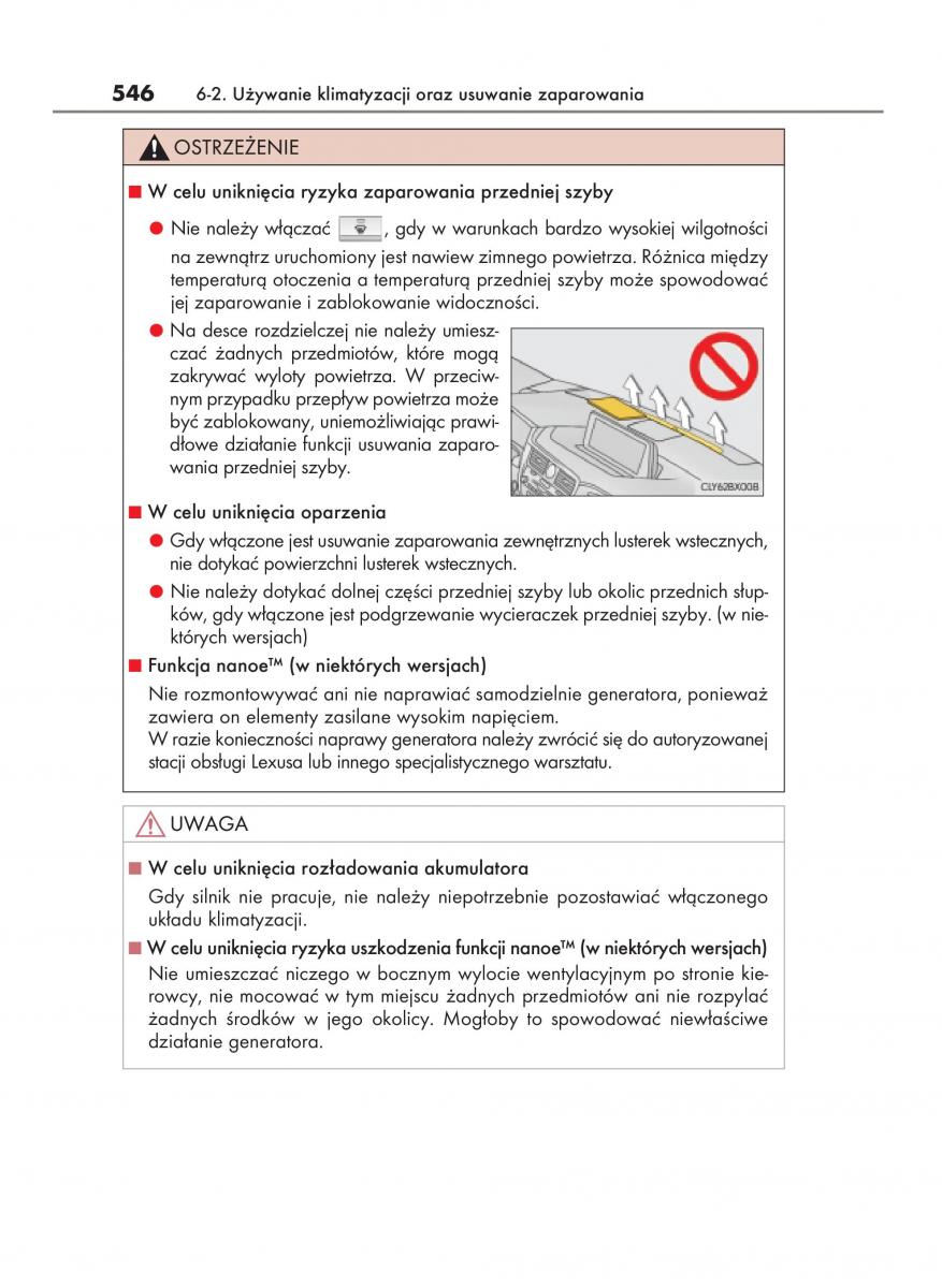 Lexus RX 200t IV 4 instrukcja obslugi / page 546