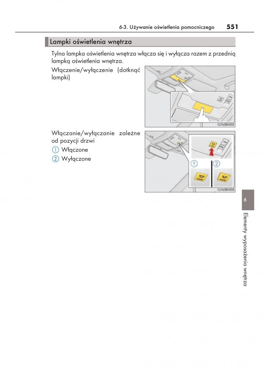 Lexus RX 200t IV 4 instrukcja obslugi / page 551