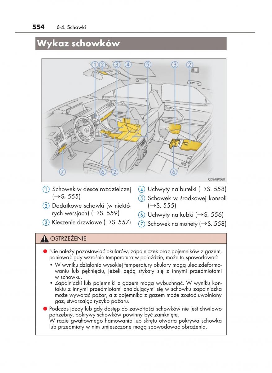 Lexus RX 200t IV 4 instrukcja obslugi / page 554