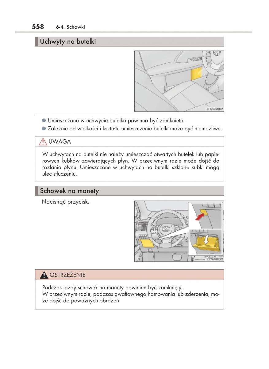 Lexus RX 200t IV 4 instrukcja obslugi / page 558