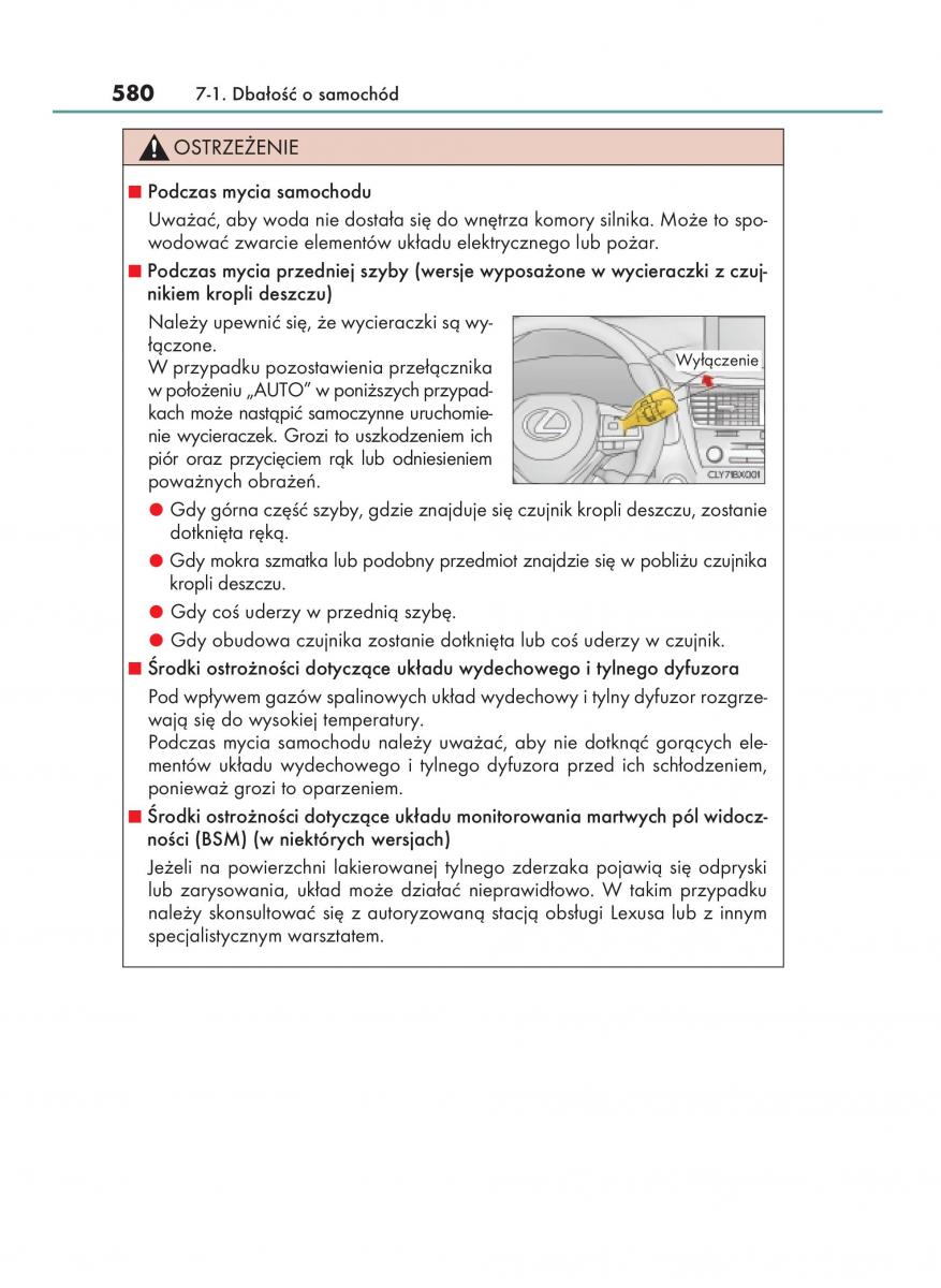 Lexus RX 200t IV 4 instrukcja obslugi / page 580