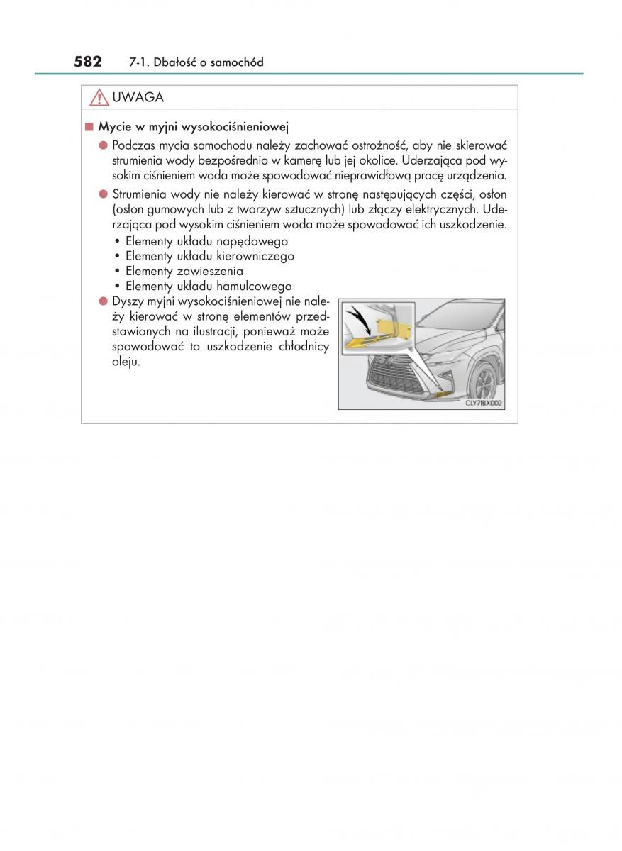 Lexus RX 200t IV 4 instrukcja obslugi / page 582