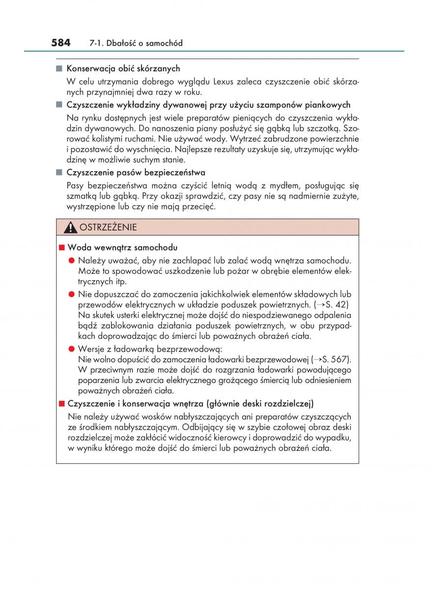 Lexus RX 200t IV 4 instrukcja obslugi / page 584