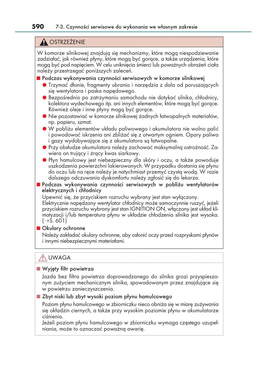 Lexus RX 200t IV 4 instrukcja obslugi / page 590