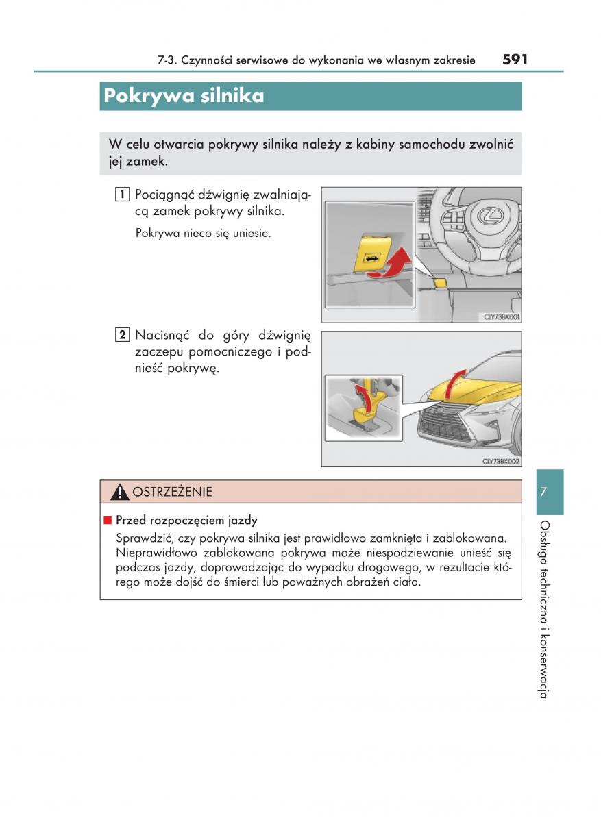 Lexus RX 200t IV 4 instrukcja obslugi / page 591