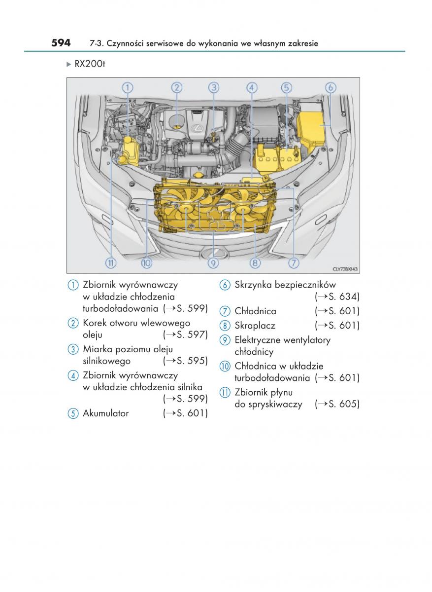 Lexus RX 200t IV 4 instrukcja obslugi / page 594