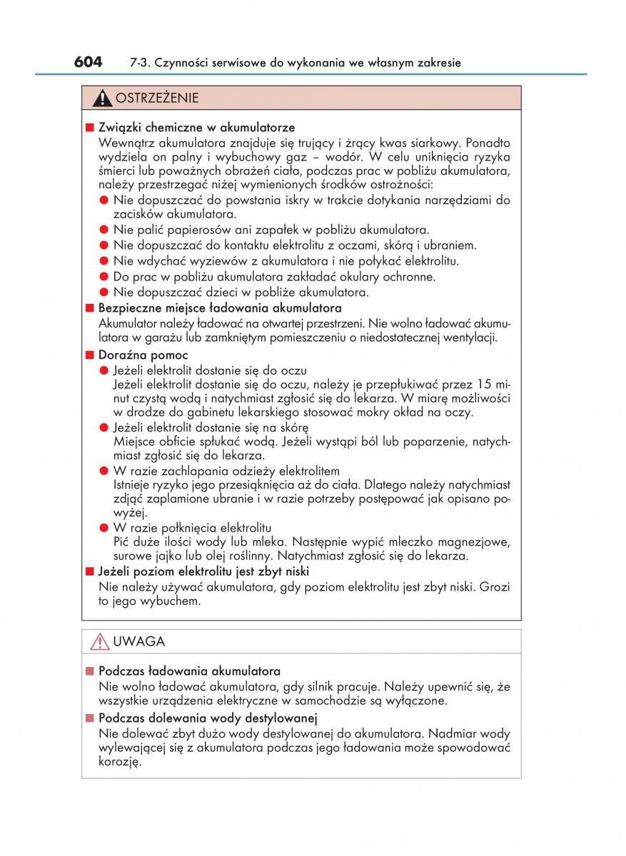 Lexus RX 200t IV 4 instrukcja obslugi / page 604