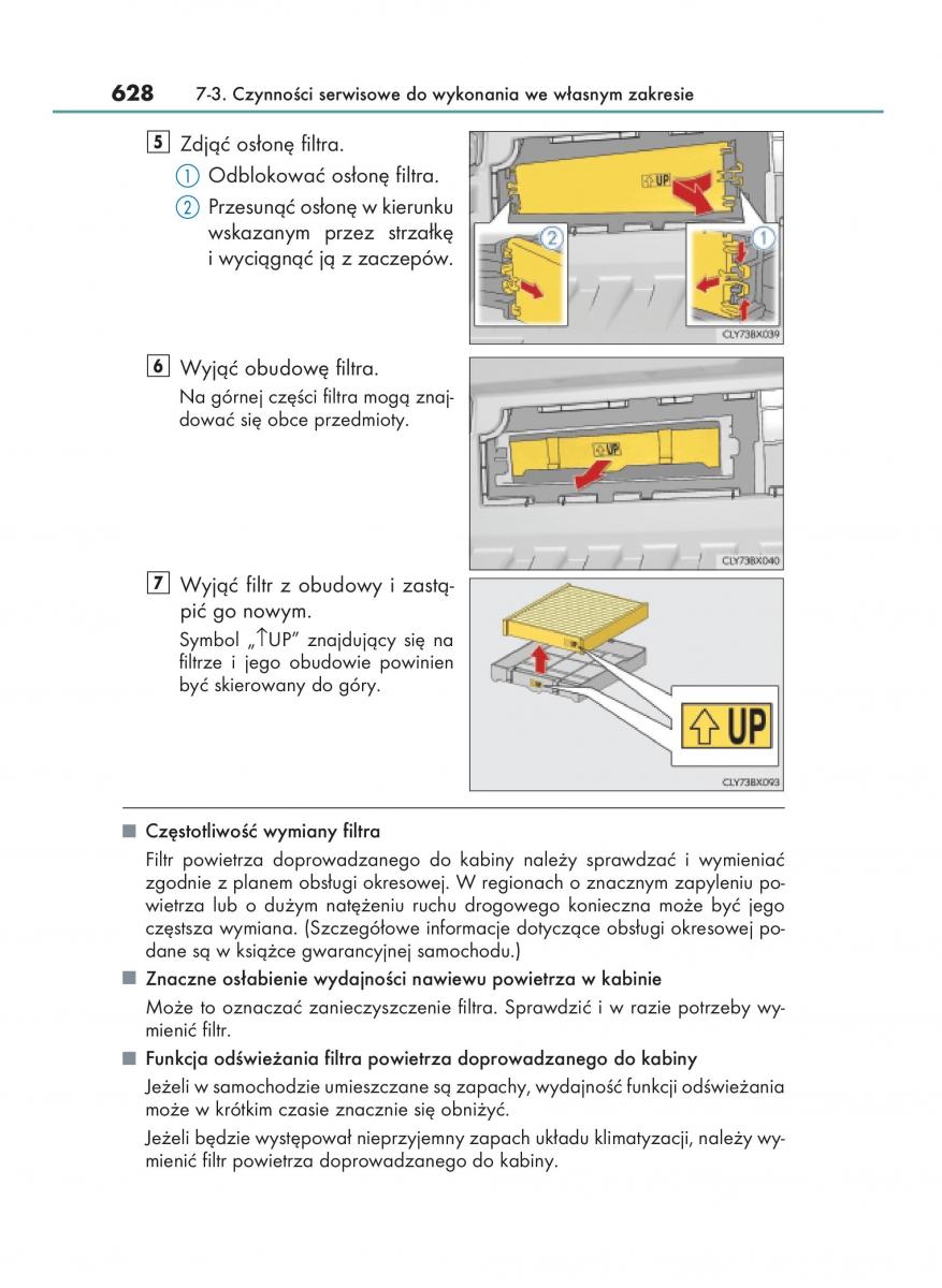 Lexus RX 200t IV 4 instrukcja obslugi / page 628