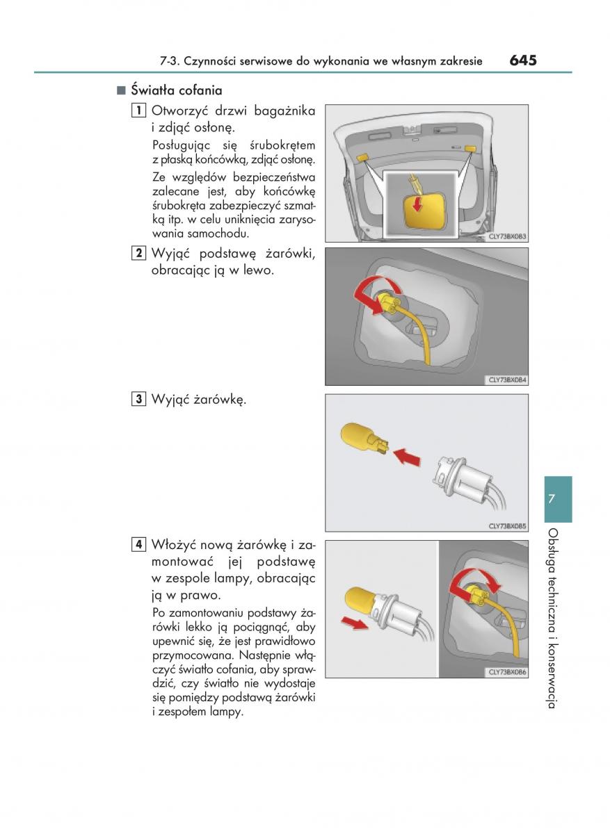 Lexus RX 200t IV 4 instrukcja obslugi / page 645