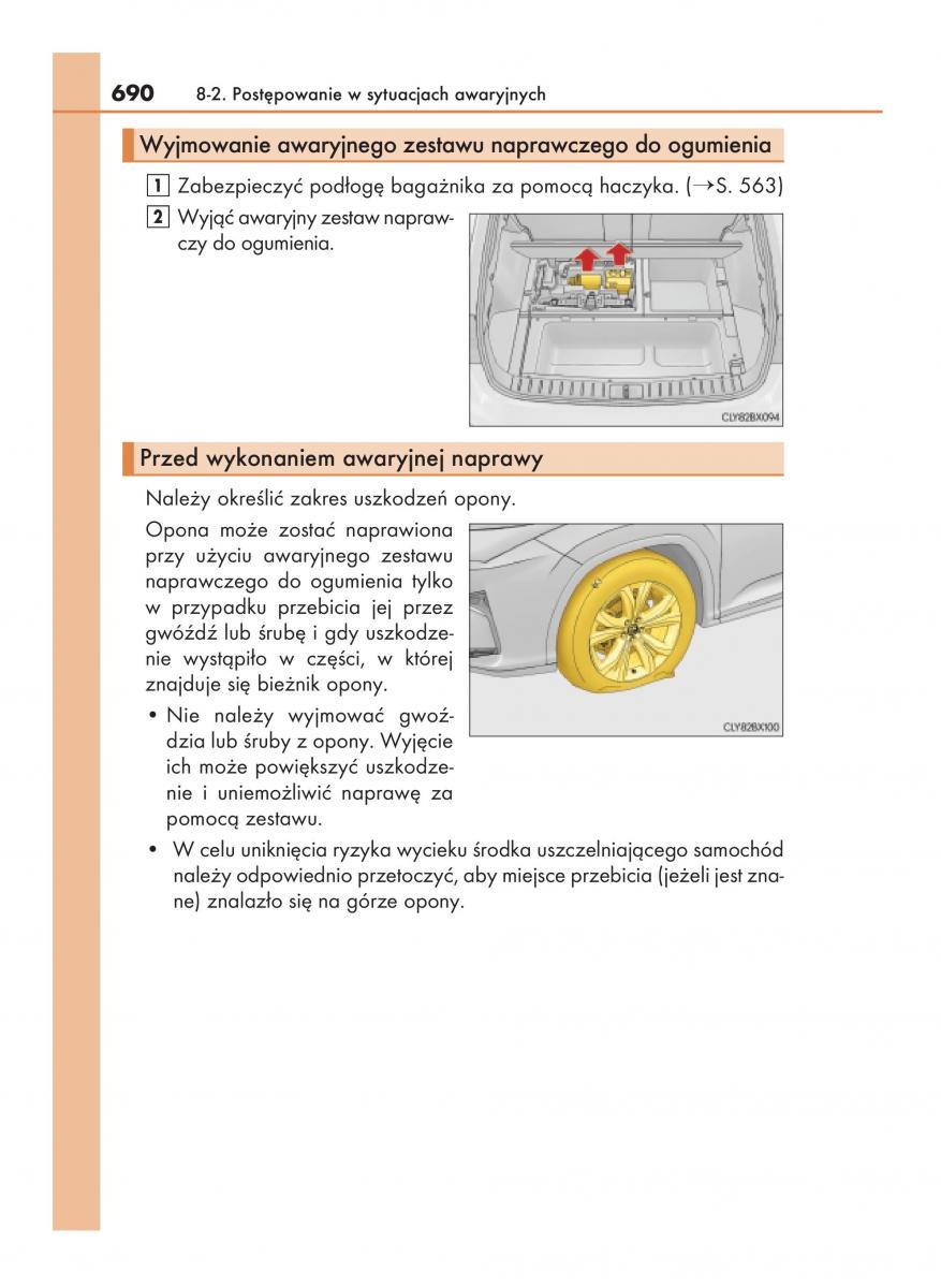 Lexus RX 200t IV 4 instrukcja obslugi / page 690