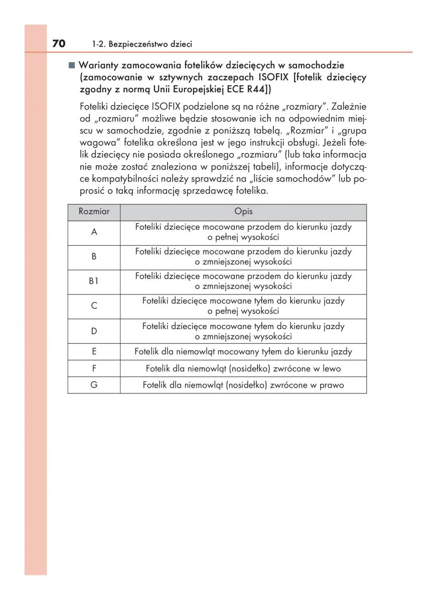 Lexus RX 200t IV 4 instrukcja obslugi / page 70