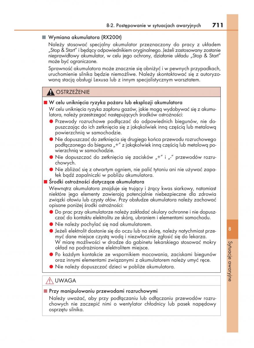 Lexus RX 200t IV 4 instrukcja obslugi / page 711