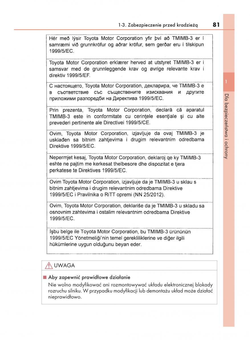 Lexus RX 200t IV 4 instrukcja obslugi / page 81