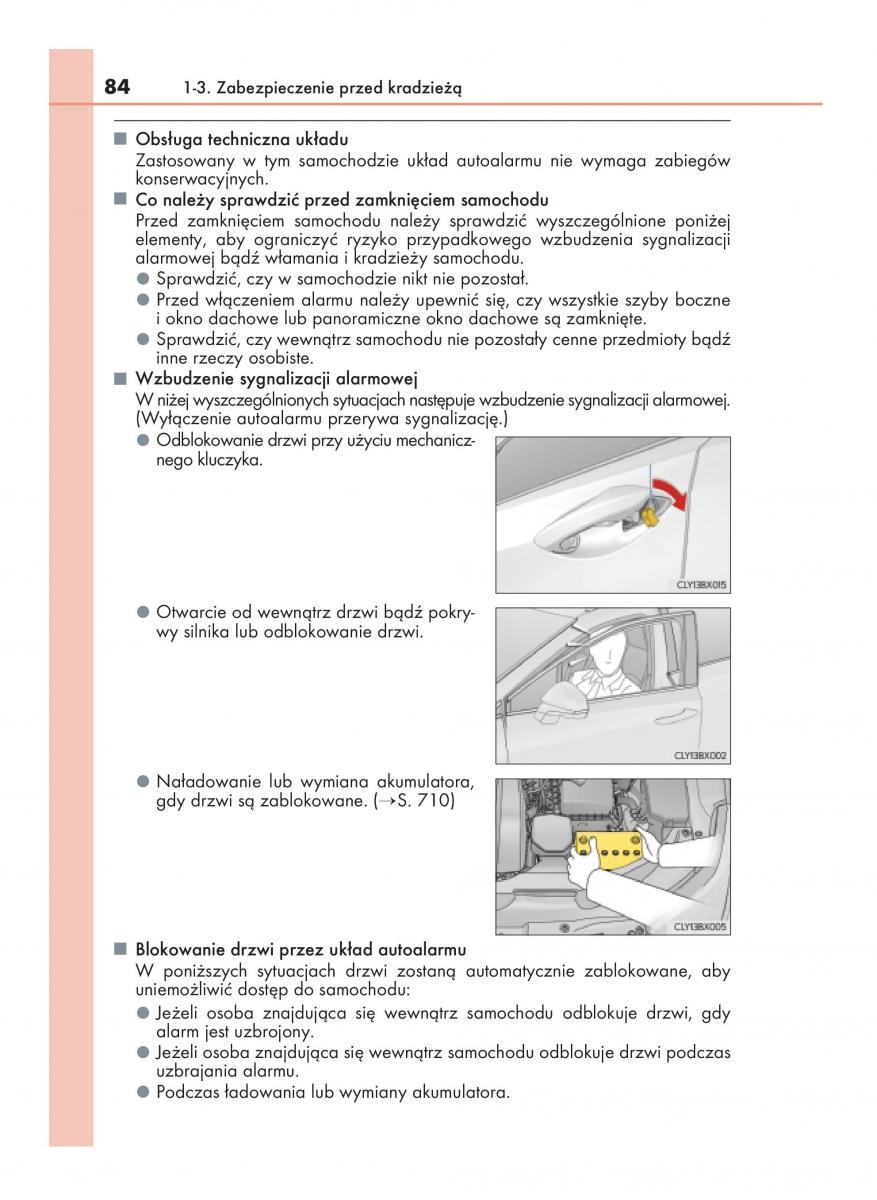 Lexus RX 200t IV 4 instrukcja obslugi / page 84